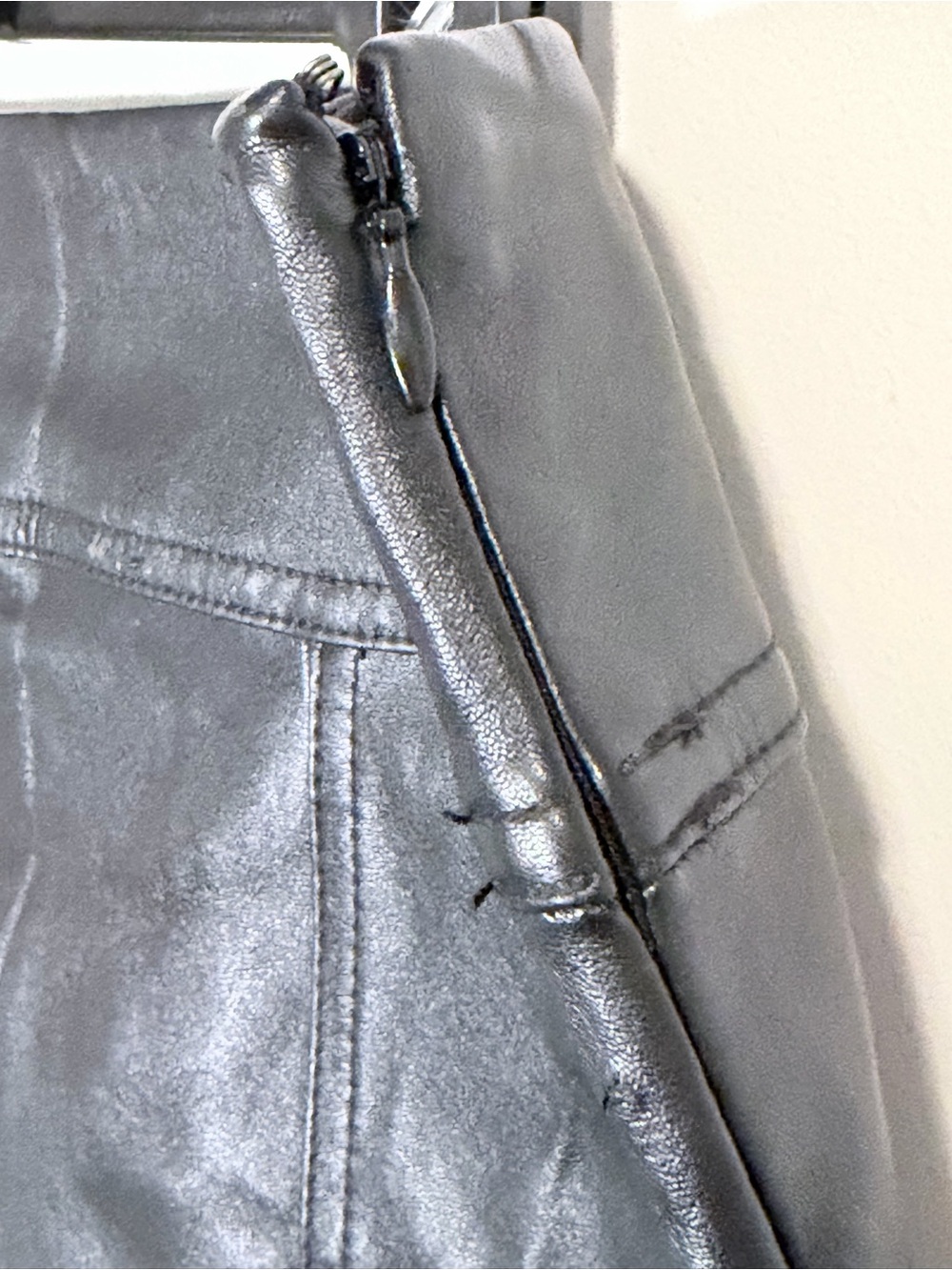 Dana Buchman Black Faux Leather Pencil Skirt - Picture 8 of 9